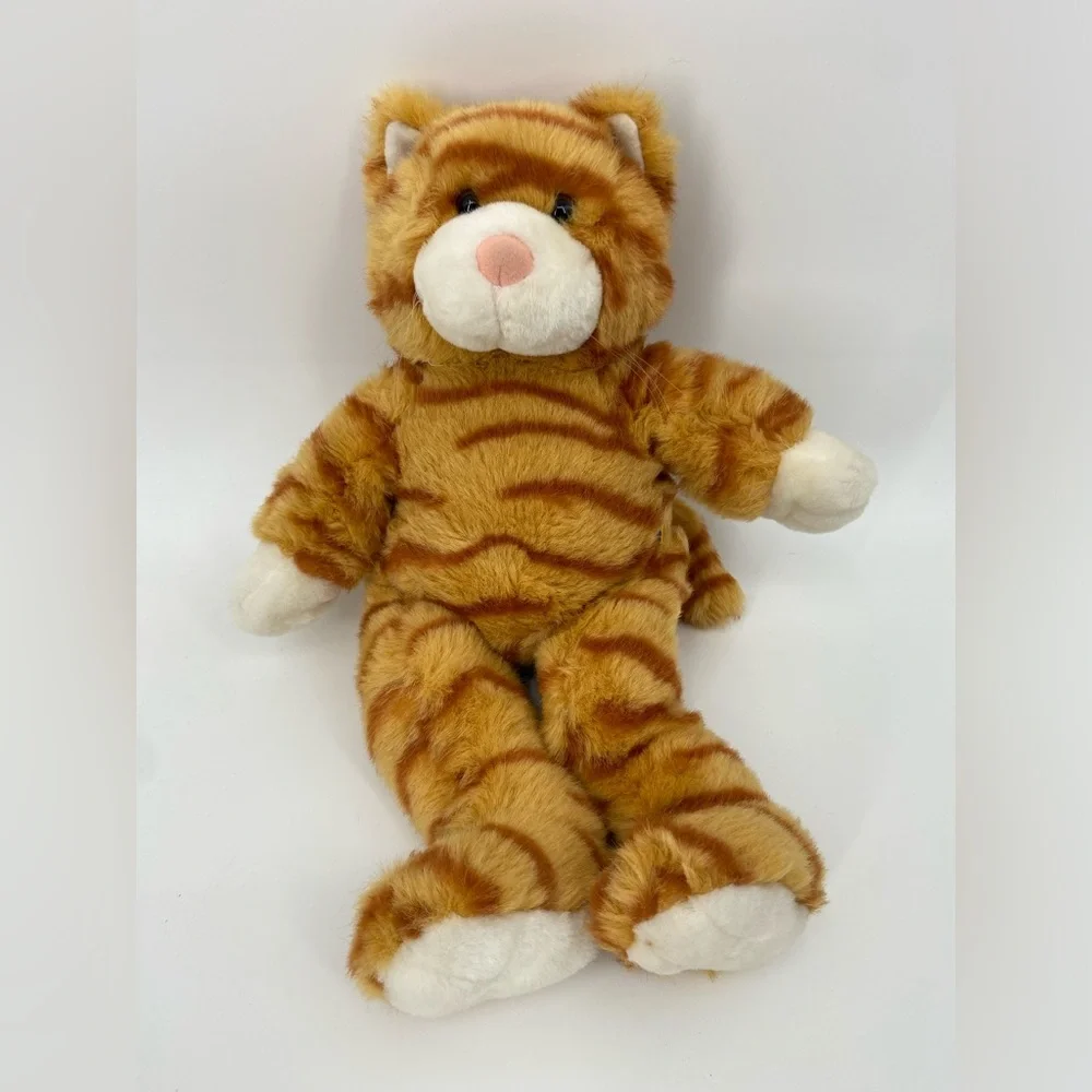 Build A Bear‎ Plush Orange Striped Stuffed Cat Vintage 1997